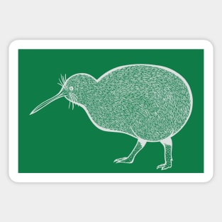 Kiwi Bird - detailed hand drawn bird design Sticker